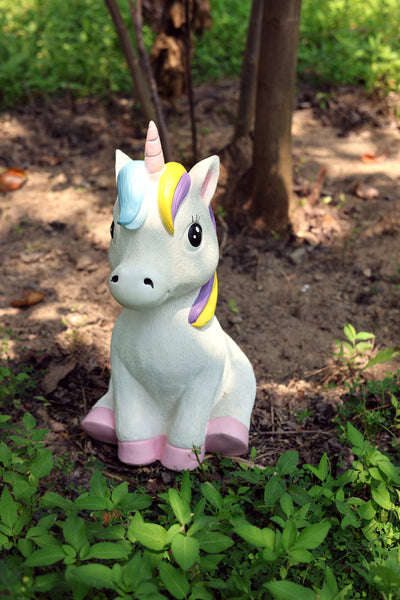 75640-B - 17.8" H Unicorn Polyesin Statue Hi-Line Gift Ltd.