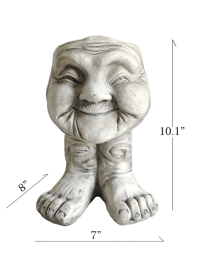 75641-A - Whimsical Harmony - Old Lady Planter Pot Hi-Line Gift Ltd.