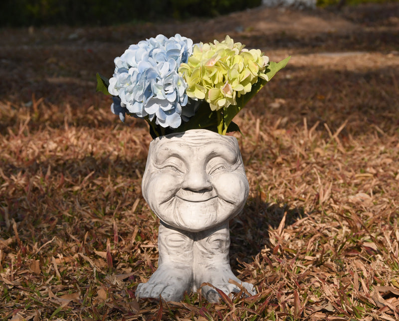 75641-A - Whimsical Harmony - Old Lady Planter Pot Hi-Line Gift Ltd.
