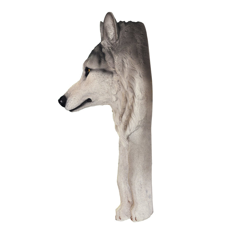 75642-A - Wolf Head Sculpture Wall Hanging Ornament Hi-Line Gift Ltd.