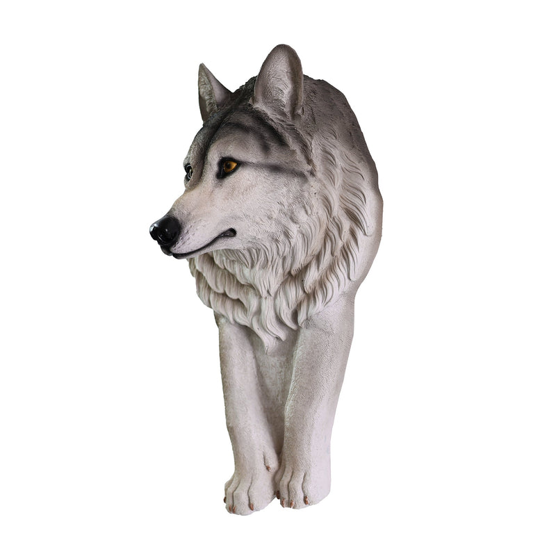 75642-A - Wolf Head Sculpture Wall Hanging Ornament Hi-Line Gift Ltd.
