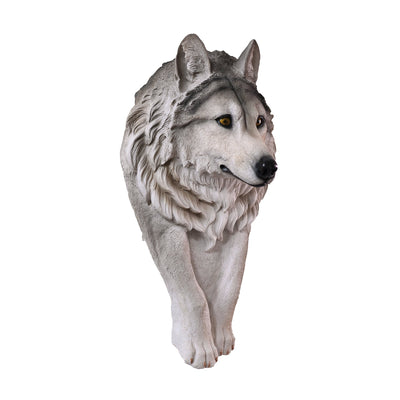 75642-A - Wolf Head Sculpture Wall Hanging Ornament Hi-Line Gift Ltd.