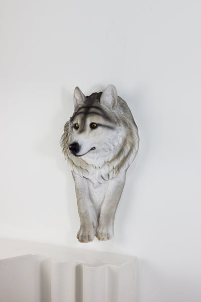 75642-A - Wolf Head Sculpture Wall Hanging Ornament