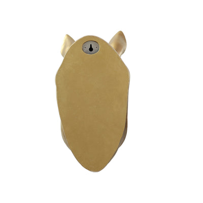 75642-B-GD - Rhinoceros Head Wall Mount Art Gold Color Hi-Line Gift Ltd.