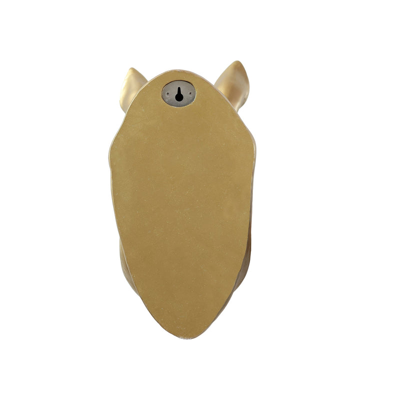75642-B-GD - Rhinoceros Head Wall Mount Art Gold Color Hi-Line Gift Ltd.