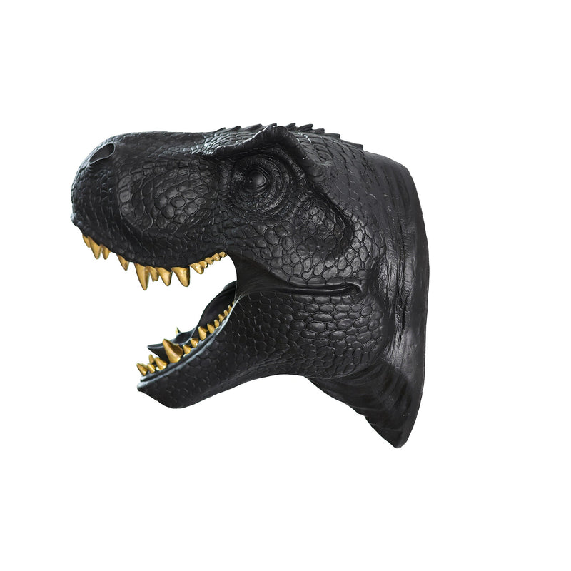 75642-C-BK - Dinosaur Head Sculpture Black Color Wall Mounted Ornament Hi-Line Gift Ltd.