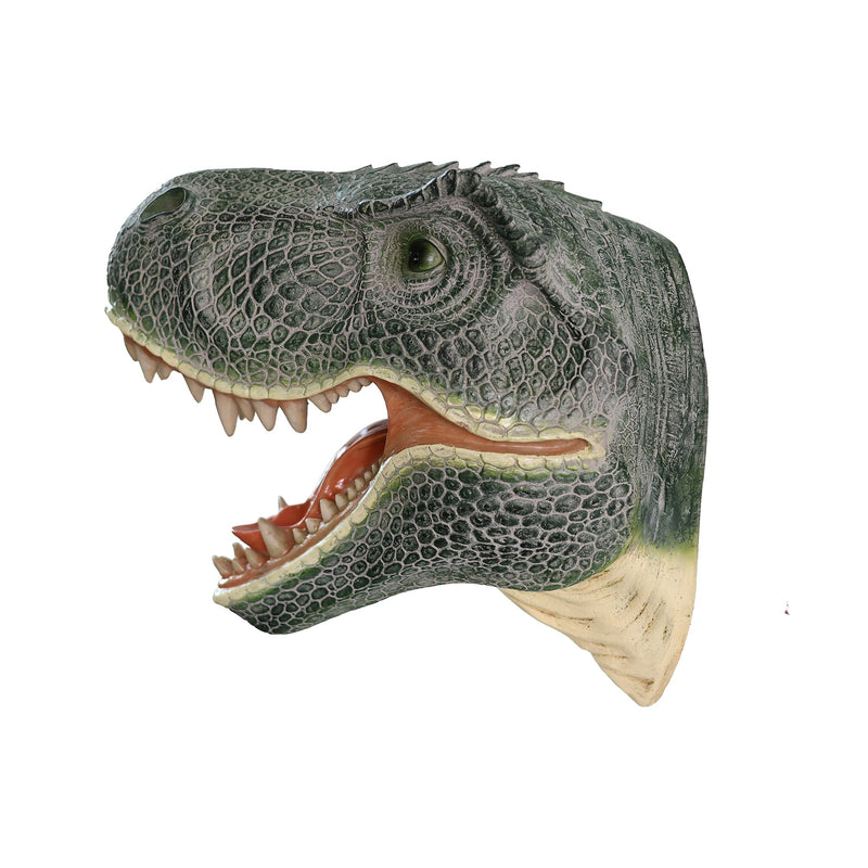 75642-C - Dinosaur Head Sculpture Wall Mounted Ornament Hi-Line Gift Ltd.