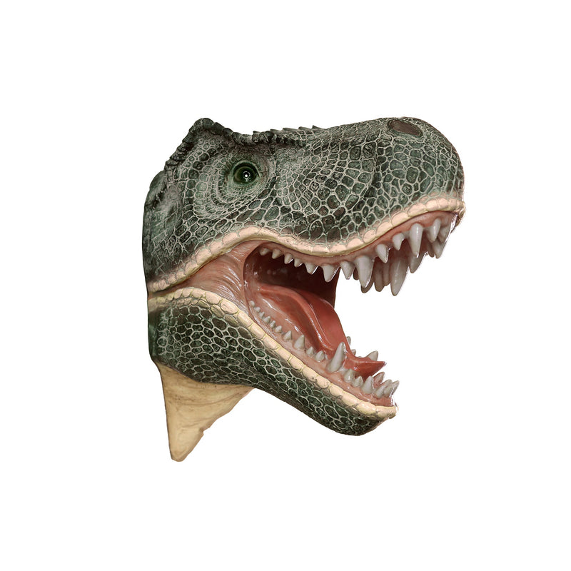 75642-C - Dinosaur Head Sculpture Wall Mounted Ornament Hi-Line Gift Ltd.