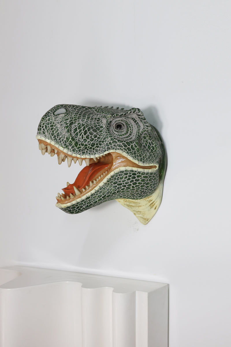 75642-C - Dinosaur Head Sculpture Wall Mounted Ornament