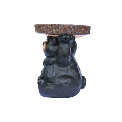 75643-B - Bear Statue Plant Stand w/Solar Light Hi-Line Gift Ltd.