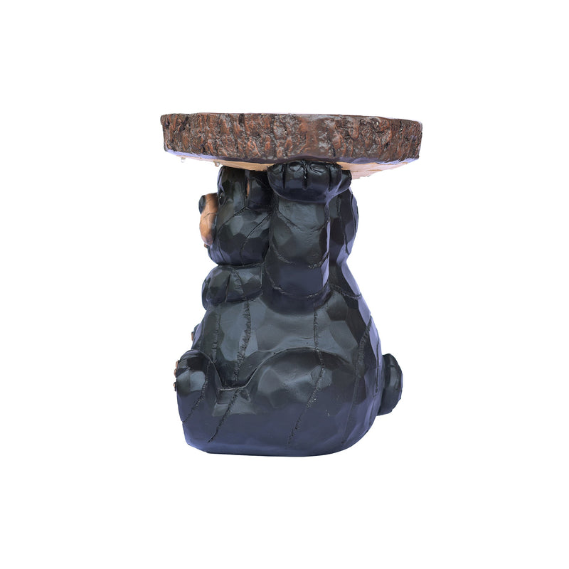 75643-B - Bear Statue Plant Stand w/Solar Light Hi-Line Gift Ltd.