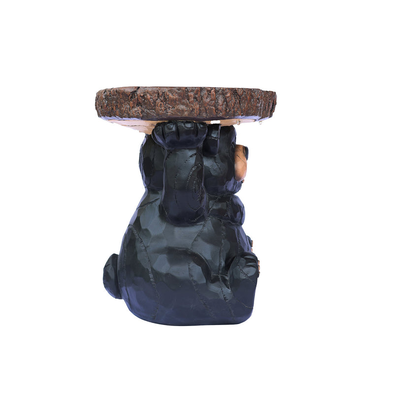 75643-B - Bear Statue Plant Stand w/Solar Light Hi-Line Gift Ltd.