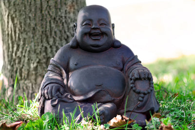 Buddha Sitting Holding Beads HI-LINE GIFT LTD.