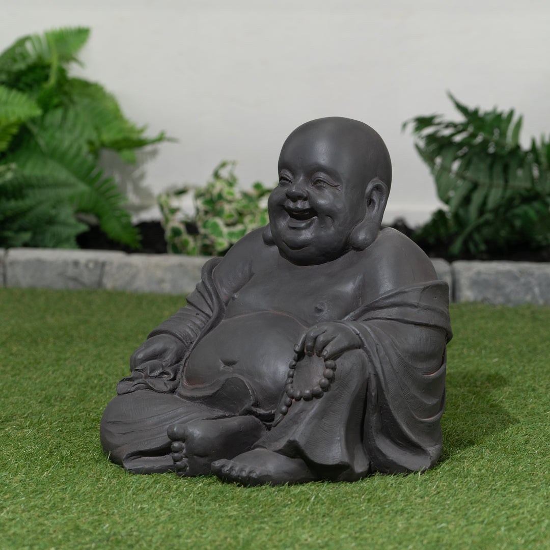 Buddha Sitting Holding Beads - Home Decor - Hi-Line Gift Ltd.