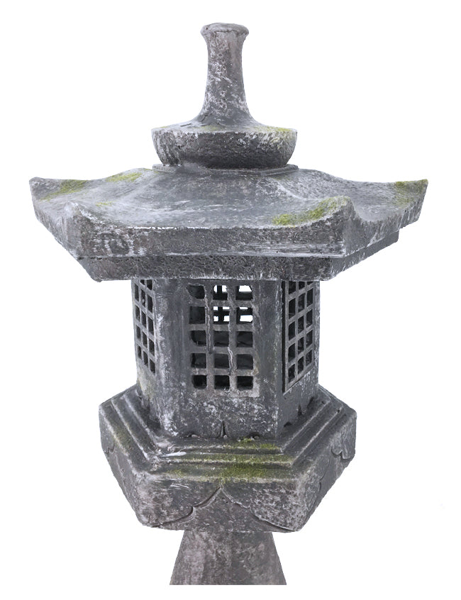 Stone Lantern - Pagoda on Pedestal HI-LINE GIFT LTD.
