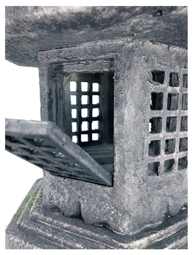 Stone Lantern - Pagoda on Curved Pedestal - Home Decor - Hi-Line
