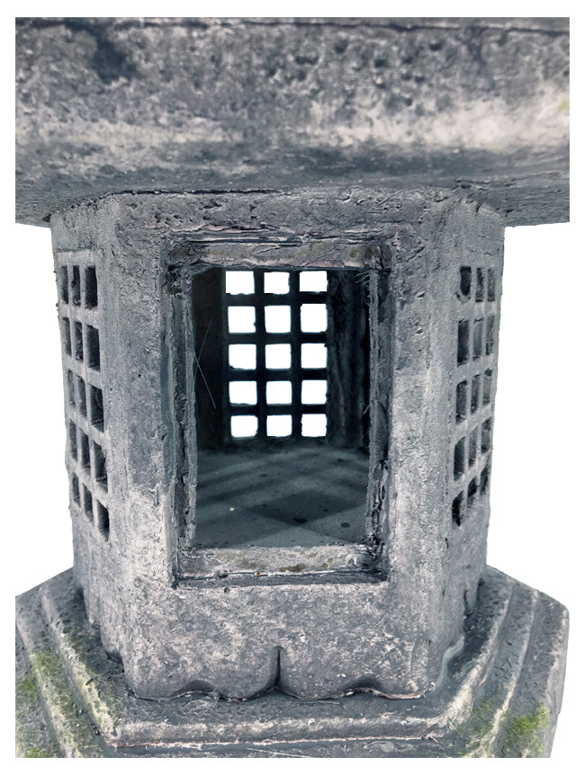 Stone Lantern - Pagoda on Curved Pedestal HI-LINE GIFT LTD.