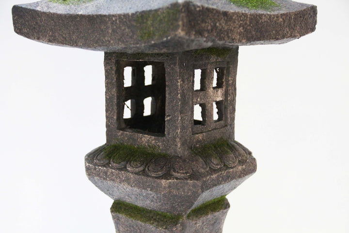 Grey Stone Pagoda Lantern - 27 Inch HI-LINE GIFT LTD.