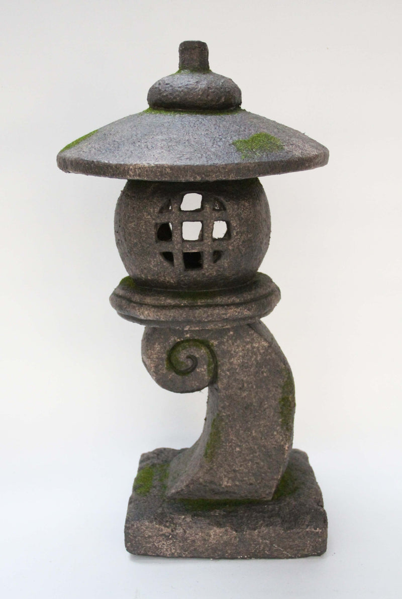 76355-H - 23In Grey Stone Pagoda Lantern Hi-Line Gift Ltd.
