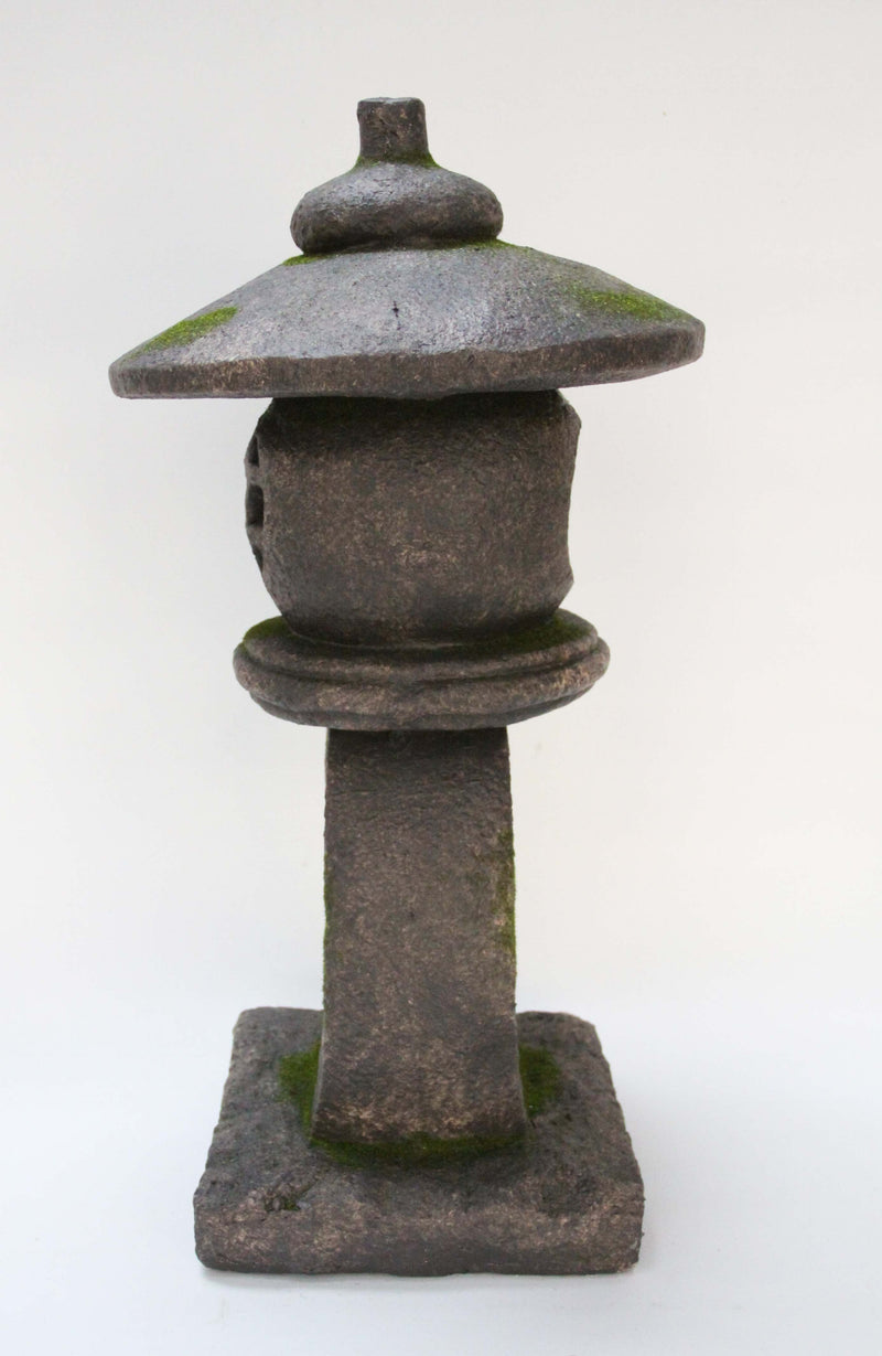 76355-H - 23In Grey Stone Pagoda Lantern Hi-Line Gift Ltd.