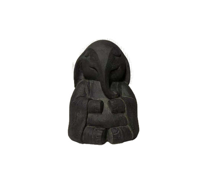 Zen Elephant Buddha-Black Statue HI-LINE GIFT LTD.