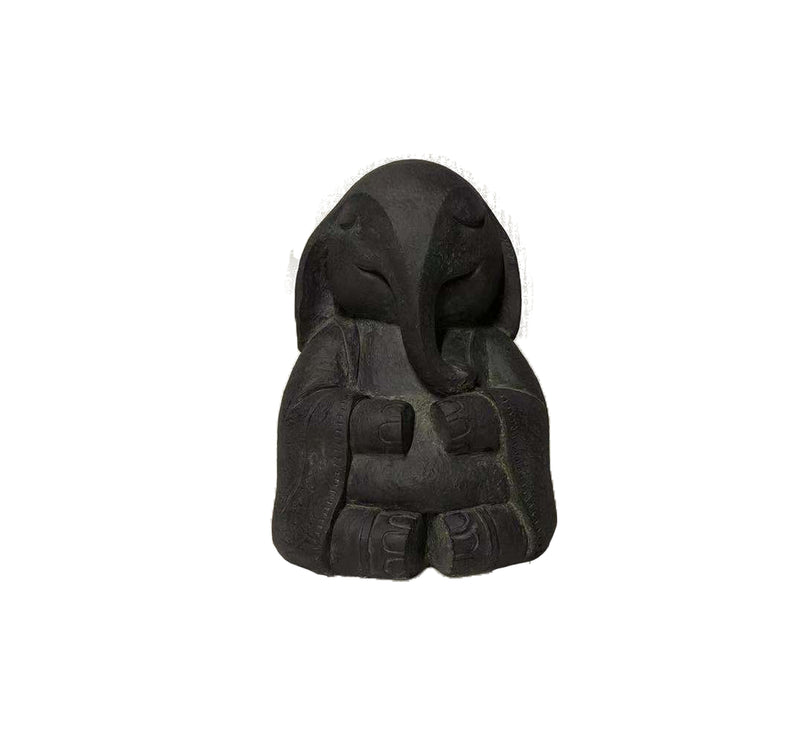 Zen Elephant Buddha-Black Statue HI-LINE GIFT LTD.