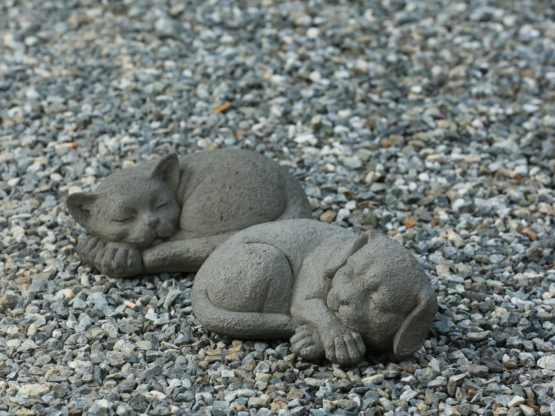 77131-A - Graceful Slumber Curled Sleeping Cat Memorial Statue Hi-Line Gift Ltd.