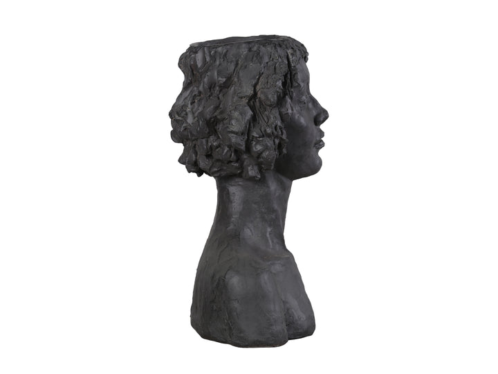 77132-A - Graceful Muse Classic Lady Head Plant Stand Statue Hi-Line Gift Ltd.