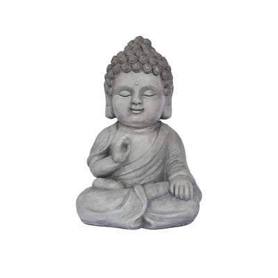 77136-A - 14in Meditating Buddha Statue