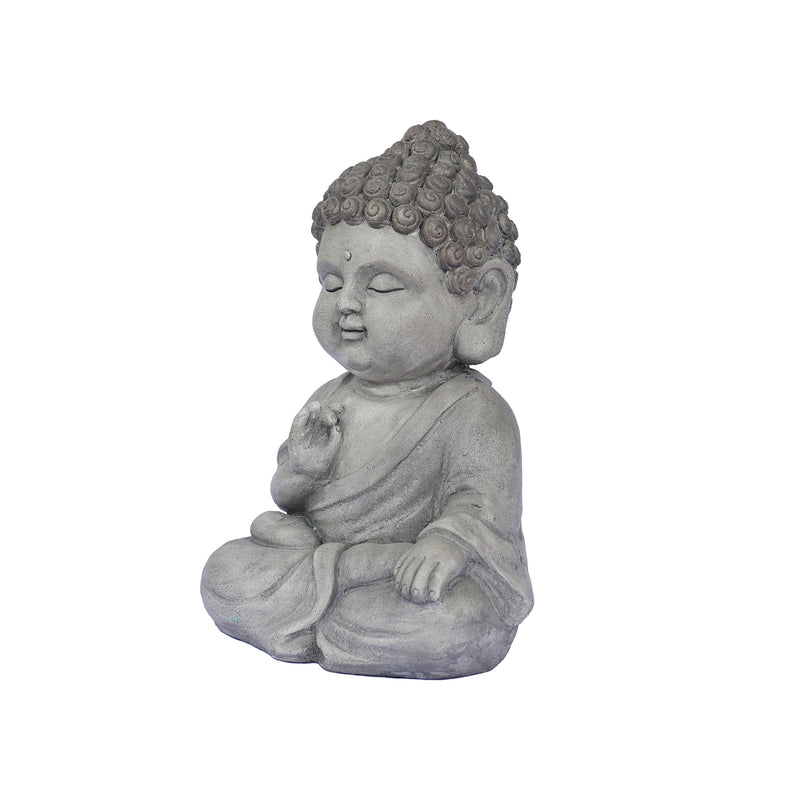 77136-A - 14in Meditating Buddha Statue