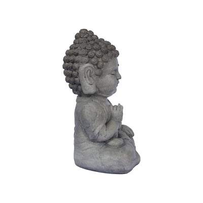 77136-A - 14in Meditating Buddha Statue