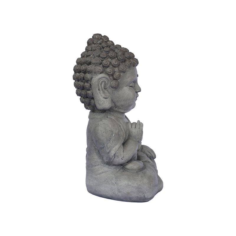 77136-A - 14in Meditating Buddha Statue