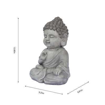 77136-A - 14in Meditating Buddha Statue