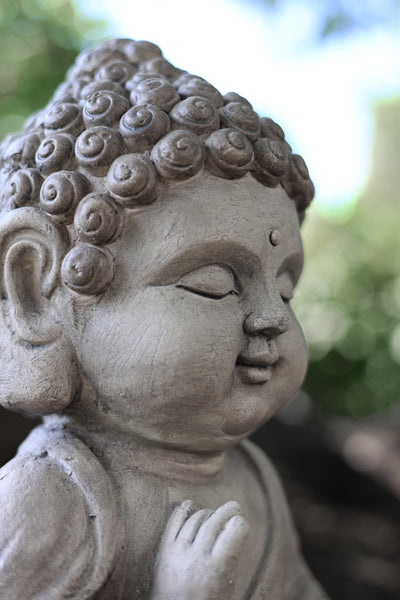 77136-A - 14in Meditating Buddha Statue