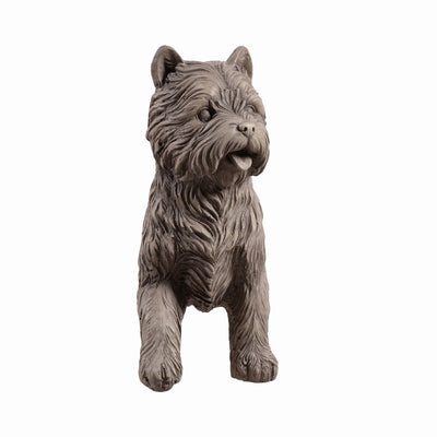 77187-GY - Cairn Terrier Garden Statue Gray Life Size Home Yard Decor Hi-Line Gift Ltd.