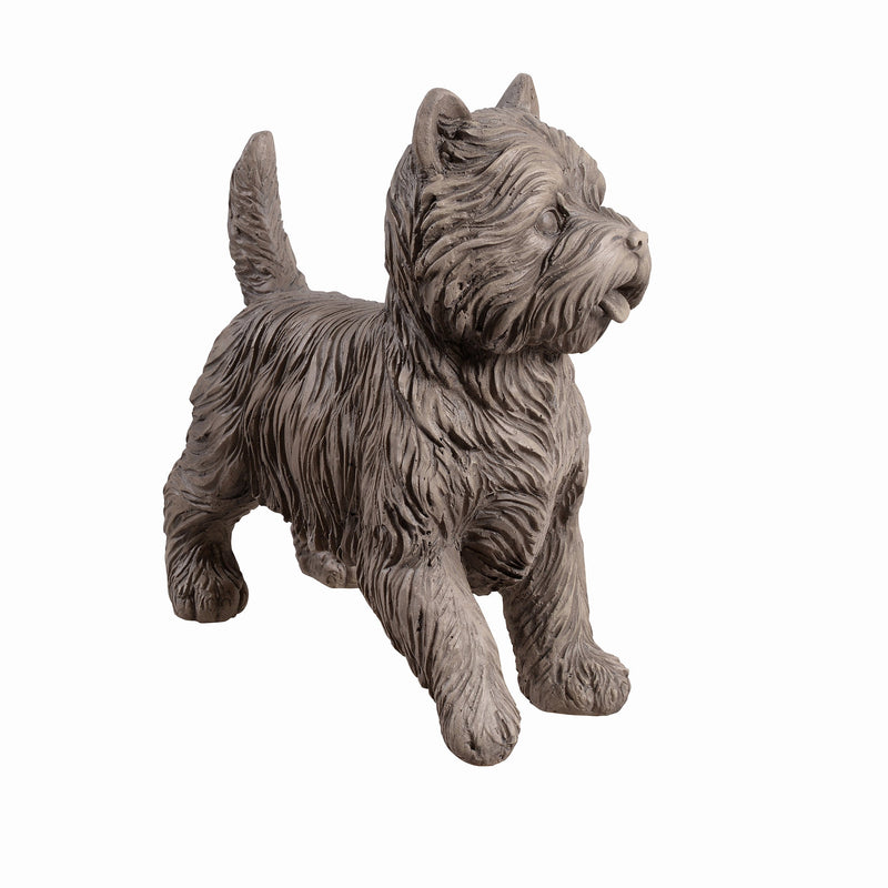 77187-GY - Cairn Terrier Garden Statue Gray Life Size Home Yard Decor Hi-Line Gift Ltd.