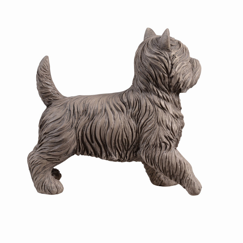 77187-GY - Cairn Terrier Garden Statue Gray Life Size Home Yard Decor Hi-Line Gift Ltd.