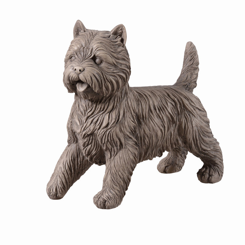 77187-GY - Cairn Terrier Garden Statue Gray Life Size Home Yard Decor Hi-Line Gift Ltd.