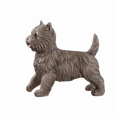 77187-GY - Cairn Terrier Garden Statue Gray Life Size Home Yard Decor Hi-Line Gift Ltd.