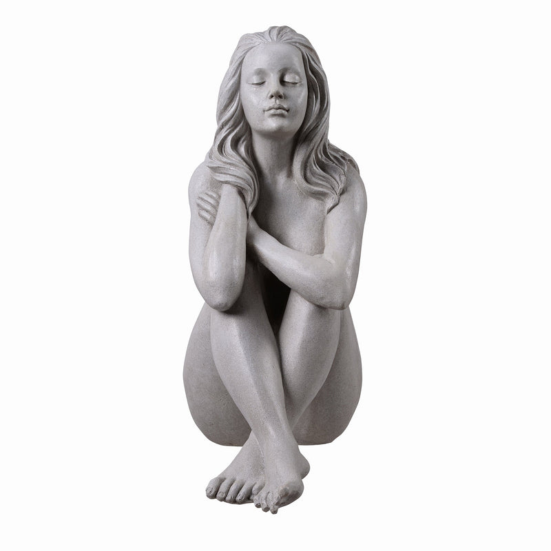 77189 - Thinking Lady Sculpture Resin Garden Statue Hi-Line Gift Ltd.