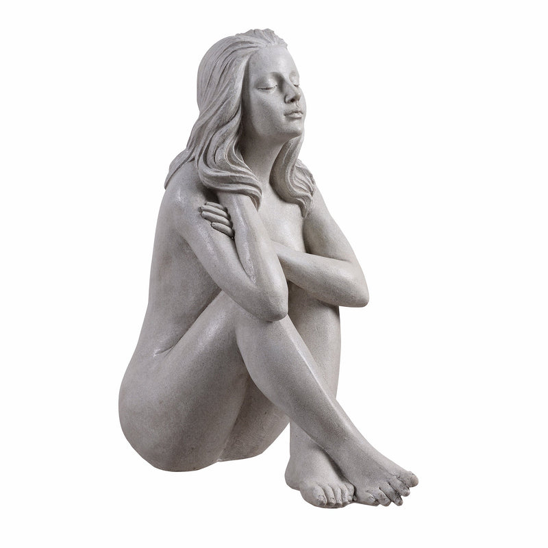 77189 - Thinking Lady Sculpture Resin Garden Statue Hi-Line Gift Ltd.