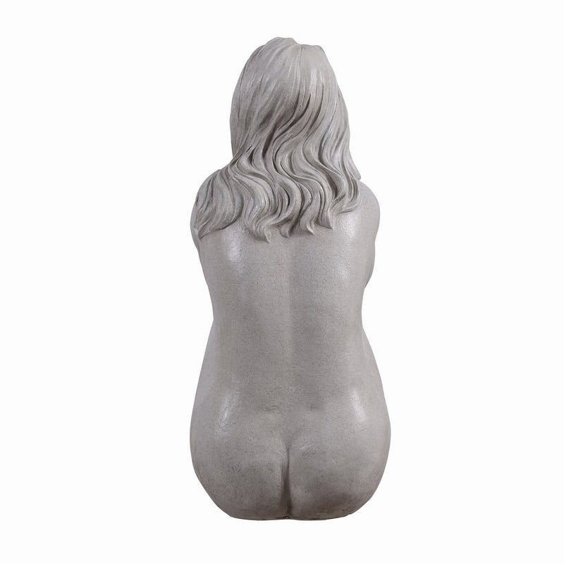 77189 - Thinking Lady Sculpture Resin Garden Statue Hi-Line Gift Ltd.