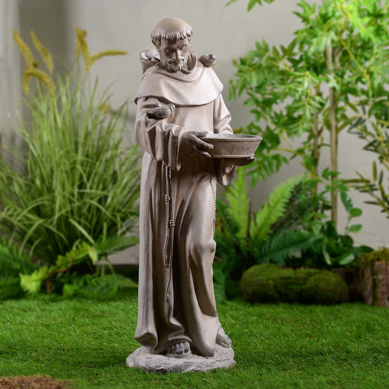 77191 - St Francis Of Assisi Birdbath Garden Statue
