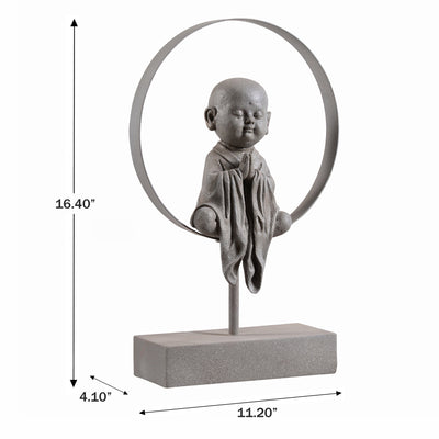 77192 - Little Monk Home Decor Tabletop Ornament Hi-Line Gift Ltd.