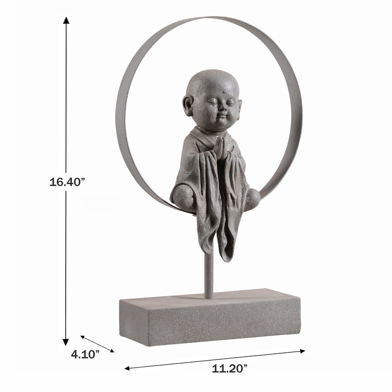 77192 - Little Monk Home Decor Tabletop Ornament Hi-Line Gift Ltd.