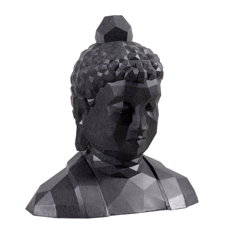 77193 - Geometric Buddha Head Garden Statue Modern Style Home Decor Hi-Line Gift Ltd.