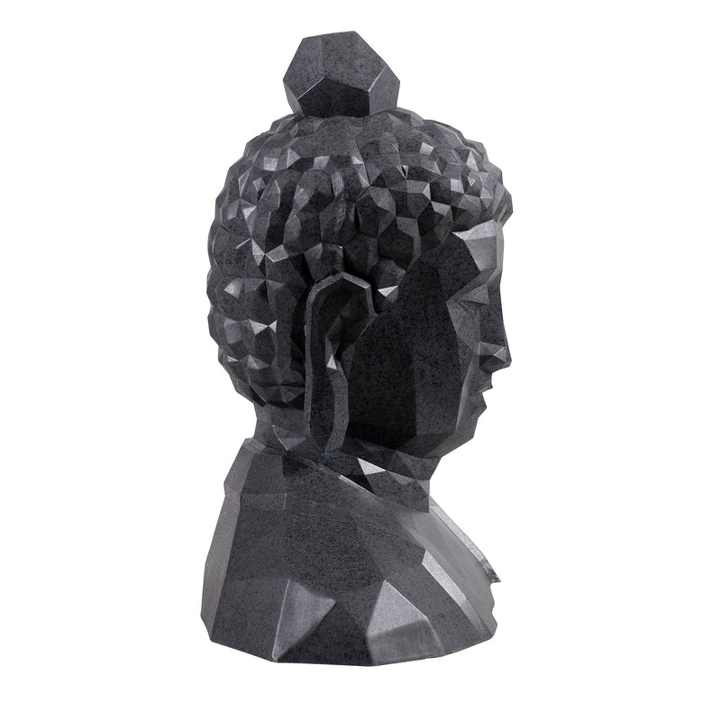 77193 - Geometric Buddha Head Garden Statue Modern Style Home Decor Hi-Line Gift Ltd.