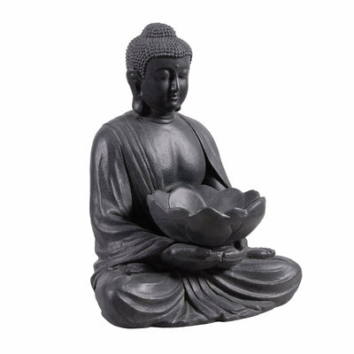77194 - Meditating Buddha With Lotus Planter Hi-Line Gift Ltd.