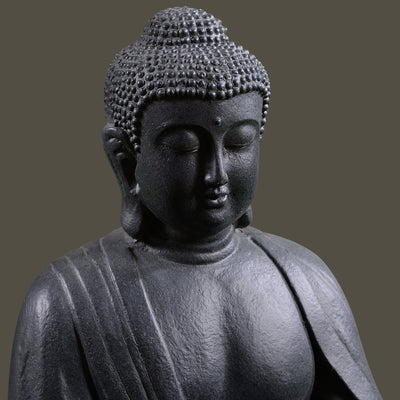 77194 - Meditating Buddha With Lotus Planter Hi-Line Gift Ltd.