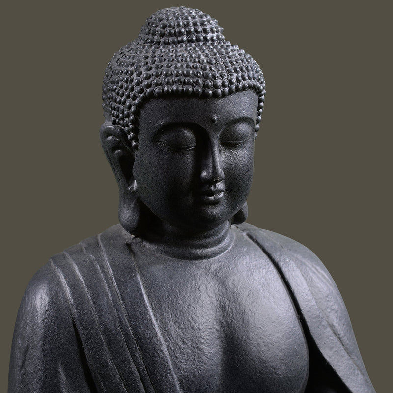 77194 - Meditating Buddha With Lotus Planter Hi-Line Gift Ltd.